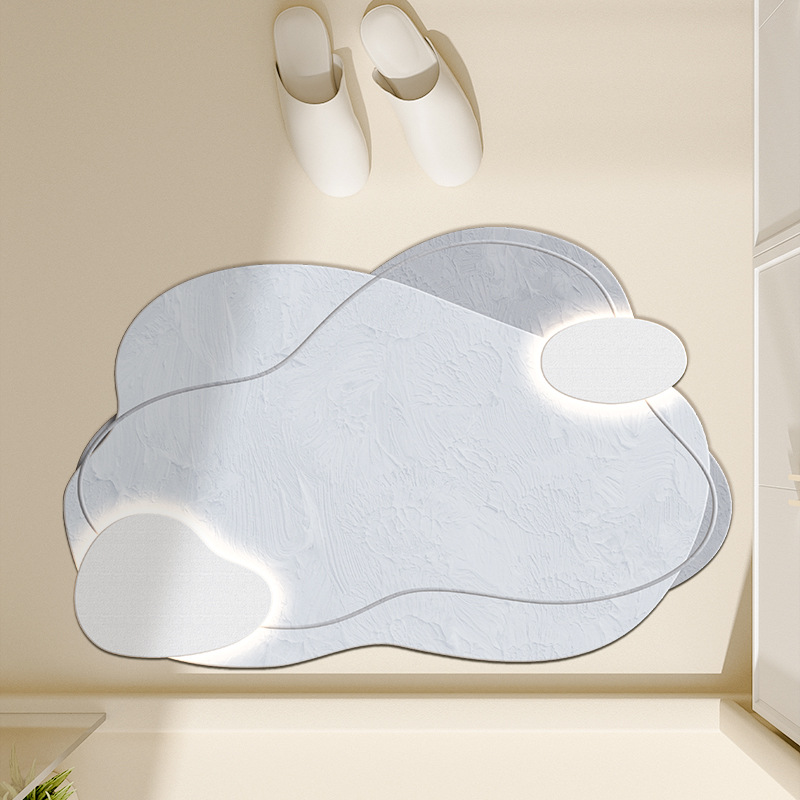 조용한 구름 코너 안개 블루