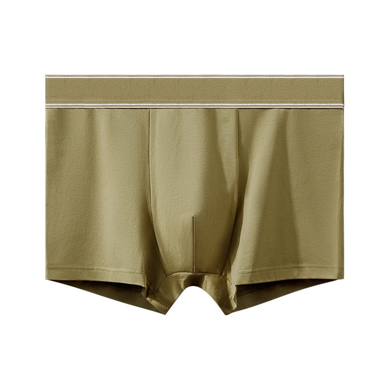 60 ropa interior de algodón de fibra larga para hombres grafeno Fondo antibacteriano algodón transpirable Mediados de cintura para hombres calzoncillos Boxer sin costuras