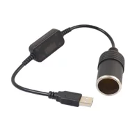 Шнур питания для тахографа USB поворотный прикуриватель мастер-сиденье USB5V к 12V шнур для повышения мощности