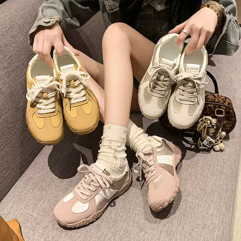 Спортивные повседневные кроссовки на мягкой подошве Маленькая мужская обувь Agann Женская весна 2025 Новая дикая обувь на толстой подошве