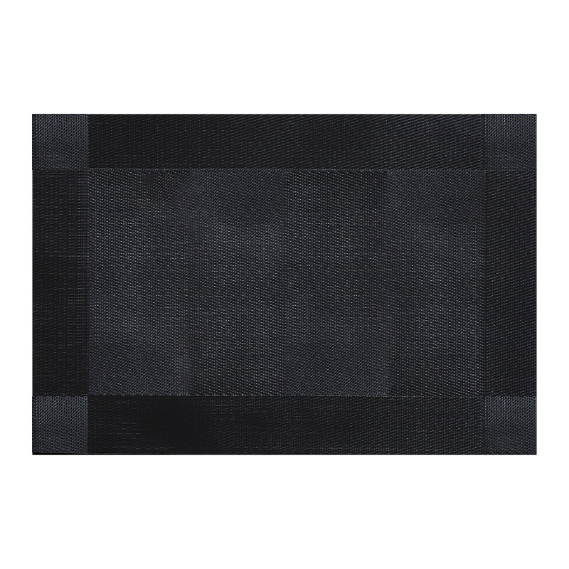 Alfombrilla de mesa simple cuadrada, almohadilla de aislamiento térmico, marco a prueba de aceite, mantel de PVC, mantel impermeable desechable de corte de bricolaje, mantel occidental del hotel
