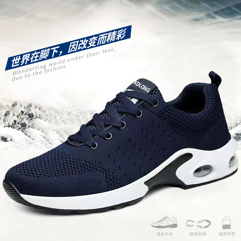 Zapatos de red transpirables de verano, zapatos deportivos para hombres, primavera y verano 2023, nuevos zapatos para correr transpirables, zapatos casuales de suela suave con cordones