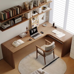 Strictly Selected Full Solid Wood L-shaped Desk Home Corner Computer Desk Student Study Writing Desk Bedroom Corner Workbench
