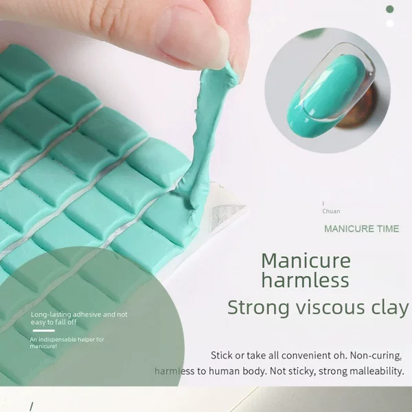Nail Art Clay DIY Practice Base Nail Piece Clay Fixing Color Card Chess Piece Tool for Wearing Nails Cross-Border