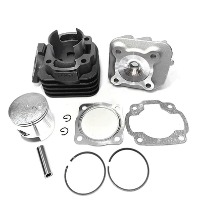 Motorcycle Cylinder Cover Suitable for Yamaha Jog50 Modified 70Cc 47mm Two-Stroke Motorcycle Cylinder Piston (Cylinder and parts)