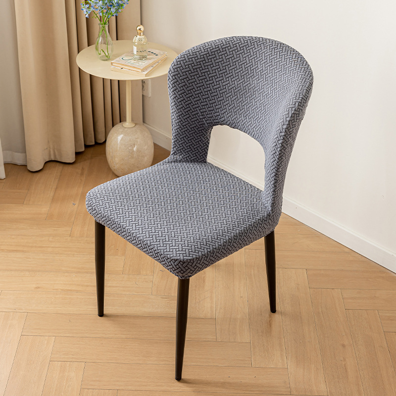 cubierta de silla de mesa curva cubierta de silla de comedor cubierta universal cubierta de asiento elástica gruesa cubierta de taburete a prueba de agua a prueba de aceite
