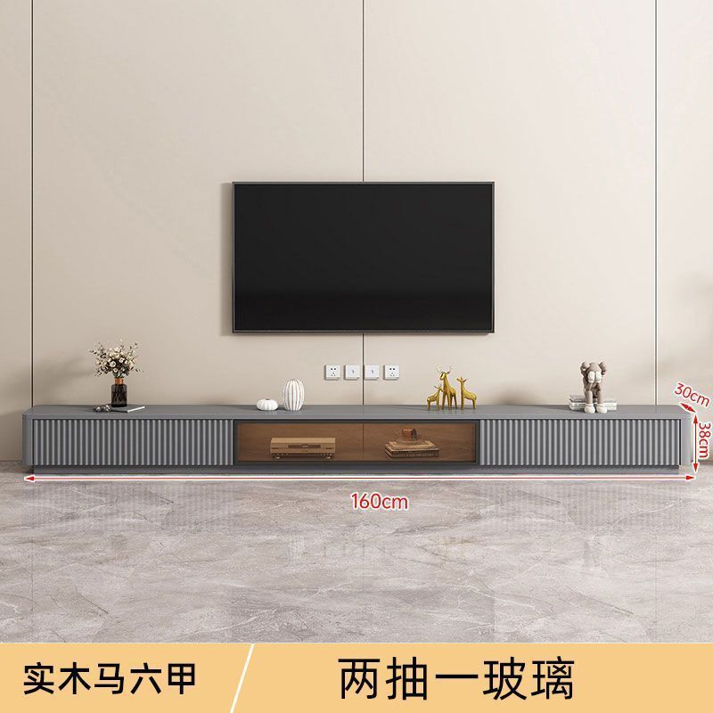 实木电视柜落地茶几组合简约小户型意式家用收纳柜新款电视机柜子|undefined