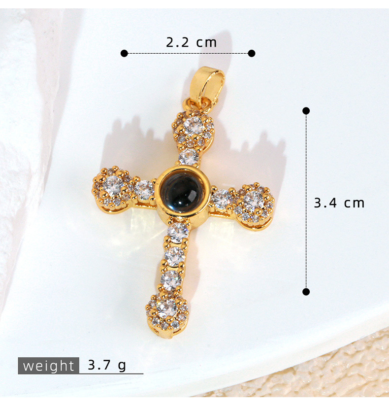 4g Weight Pendant Jewelry Making Type 27*27mm Jewelry Making Size DIY Jewelry Accessories Classification 1 Piece Quantity Copper Material Cross, Devil's Eye, Heart Shape Pattern All Seasons Season Polished Finish Plating Design Elegant, Sweet, Classic Style Style 1 Piece 27*27mm Copper Cross Devil's Eye Heart Shape Polished Pendant DIY Jewelry Accessories 9