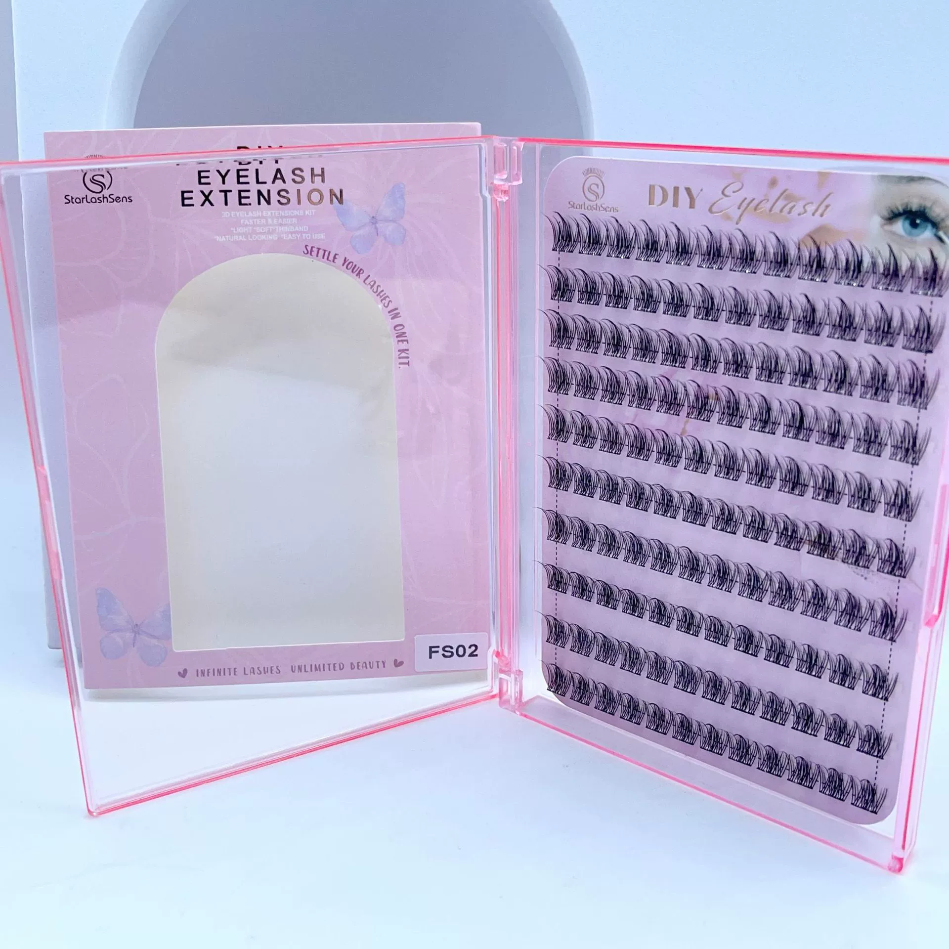 Удлиненные плотные нацепляющиесяlashes для наращивания, отдельные пучки ресниц, прямой от производителя