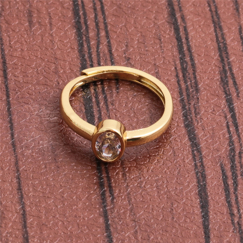 fashion gold-plated copper two-handed open ring