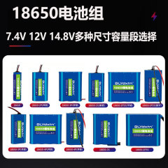 リチウム電池パック 18650 7.4V 12V 14.8V メーカーの売れ筋掃除機ソーラー照明玩具バッテリー