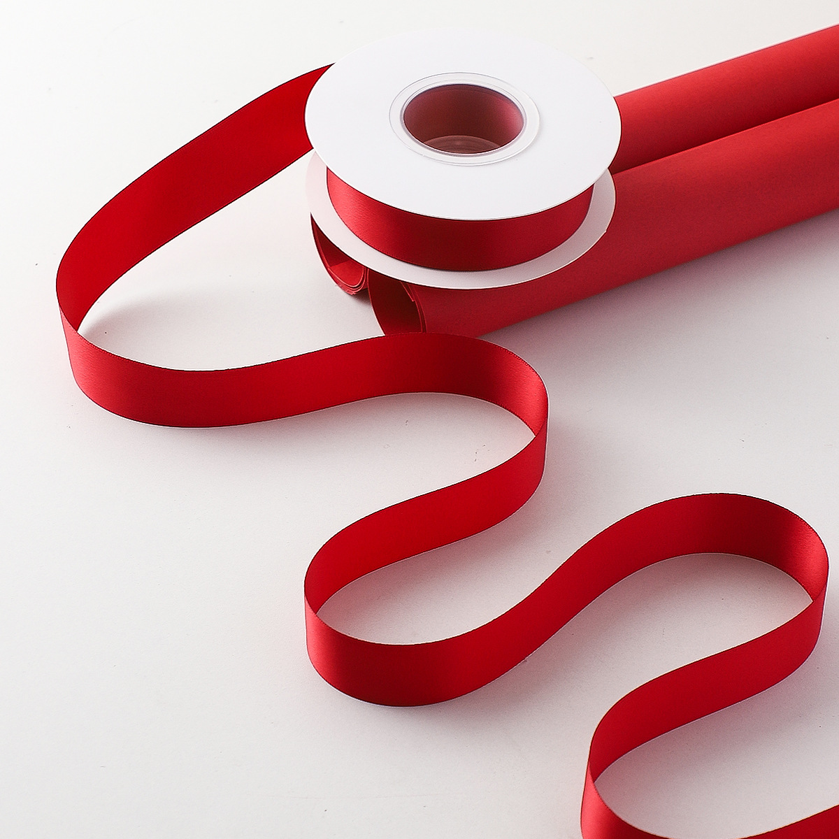 Serie de siete colores de cordier rojo ligero de alta calidad ramo de flores de cinta de color sólido cinta de regalo embalaje florista decoración