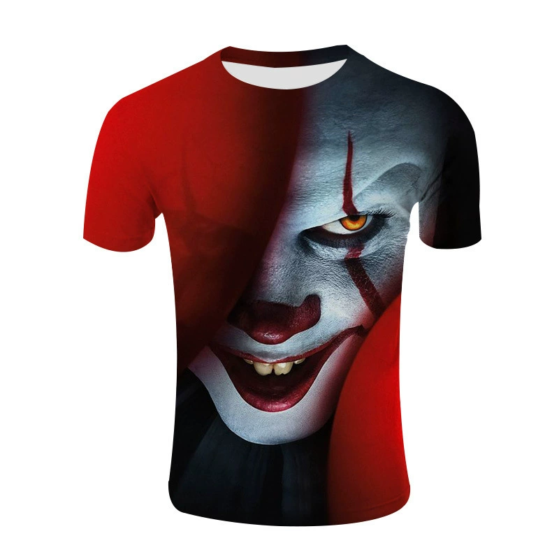 2023 Летние трансграничные очки Amazon AliExpress с круглым вырезом и коротким рукавом с 3D-принтом, дышащие повседневные мужские и женские с коротким рукавом