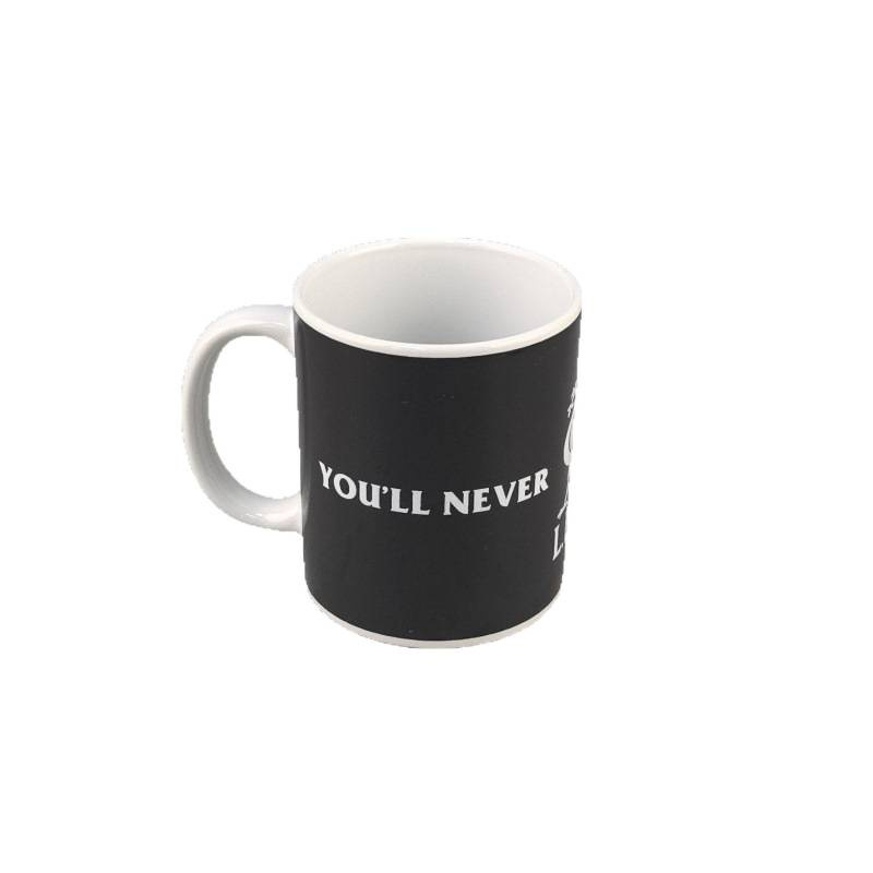 Tazas de cerámica minimalistas transfronterizas clásicas letras inglesas sensible a la temperatura decoloración resistente al quemado con mango de taza de cerámica de oficina