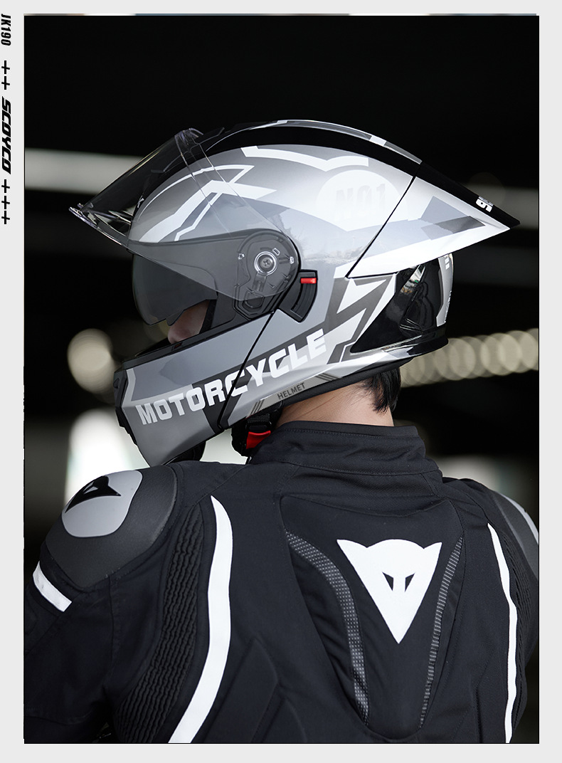 3C/DOT Motorcycle Helmet for Men and Women, All-Season Riding Open-Face Helmet, Winter Warm Riding Safety Helmet