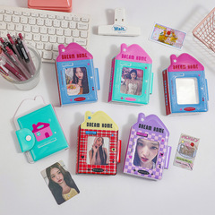 Hisocute Original Girl Polaroid One-Page Album Student Little House 3-inch Card Album Star Collection Storage Album