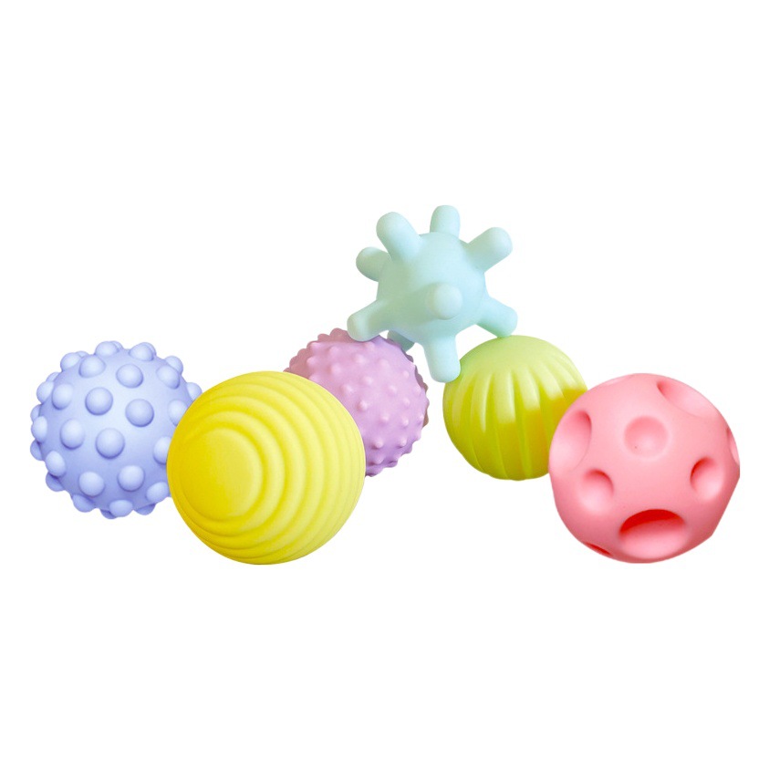 Goma suave bebé tocando la pelota Manhattan mano atrapando pelota masaje percepción táctil bebé agua jugando juguete agarrar pelota de entrenamiento