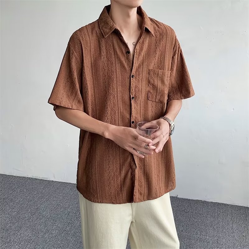 Japanese retro thin design shirt