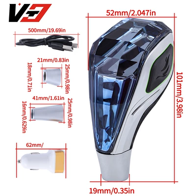Cab and accessories, Modification Luminous Crystal Gear Shift