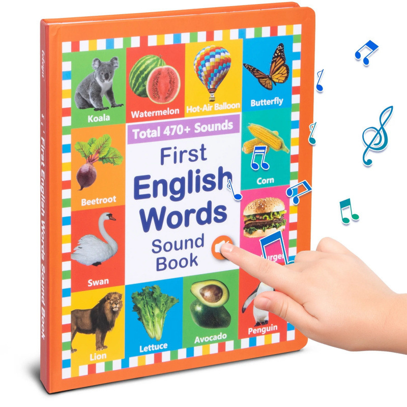 Cross-Border Popular Children's Books Suitable for 2-6 Year Olds, Learning Toys, English Word Audio Books Cross-Border Popular Children's Books Suitable for 2-6 Year Olds, Learning Toys, English Word Audio Books