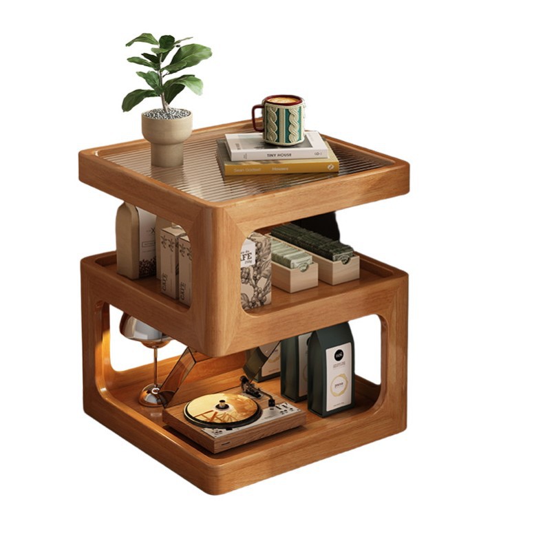 Mesa de cabezal de cama pequeña estante de cama de dormitorio moderno minimalista alternativa creativa de diseño de nicho