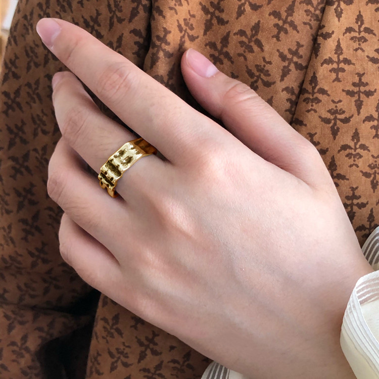 Fashion Geometric Heart Shape Gold Plated Plating Unisex Open Ring 1 Piece