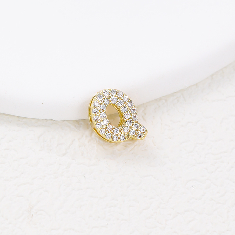2g Weight Pendant Jewelry Making Type Zircon Inlay Material Charms, Necklace Classification 1 Piece Quantity Copper Material Letter, Word Pattern All Seasons Season Cute, Classic Style Style 1 Piece Copper Zircon Letter Word Pendant Charms Necklace 19