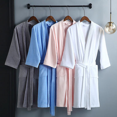 hotel pajamas men and women bathrobe pure cotton Toweling Khan steam service thickening have more cash than can be accounted for lovers Cotton water uptake Bathrobe
