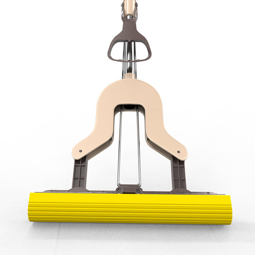 Folding flat-panel water-squeezing sponge collodion mop, lazy clip mop, hand-washable water-absorbing mop, bathroom collodion head