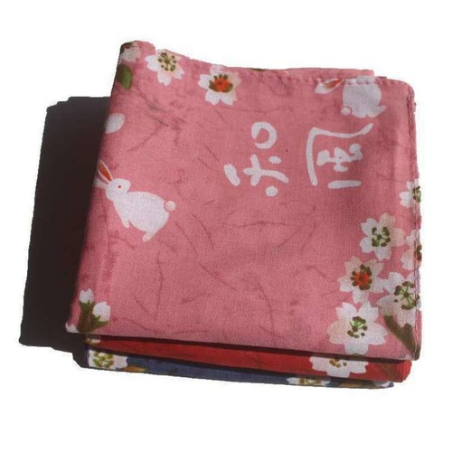 件日式和风手帕方巾风吕敷便当包裹布花间兔桌布餐垫包袱皮