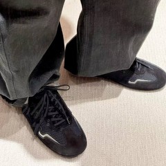 南油高定德训鞋低帮百搭赛车鞋休闲平底运动鞋情侣复古拼接通勤鞋