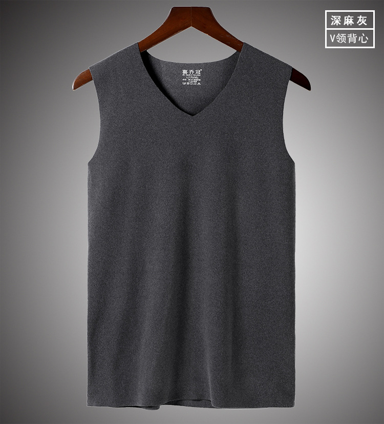 无痕保暖背心--挂拍展示-深麻灰V领.jpg