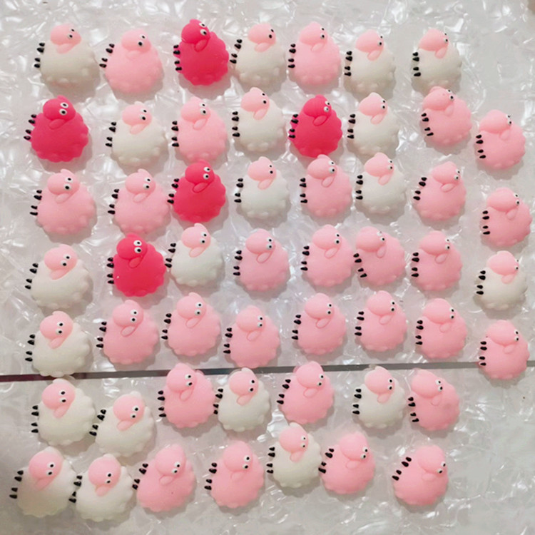 색상 랜덤 싱글 백 양 머리