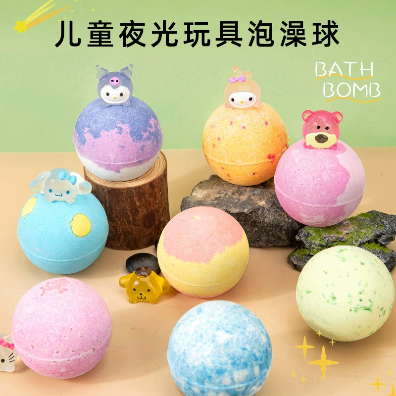 Игрушки, светящийся шарик, эфирное масло, детская соляная бомба для ванны, шарик для ванны, пузырьковая ванна, трансграничная ванна, 100 г