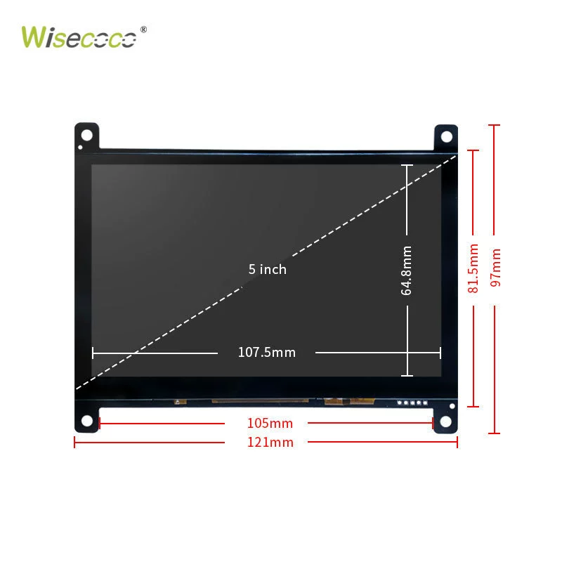 5-дюймовый Raspberry Pi HD емкостный сенсорный LCD дисплей модуль 800x480 HDMI комплект от