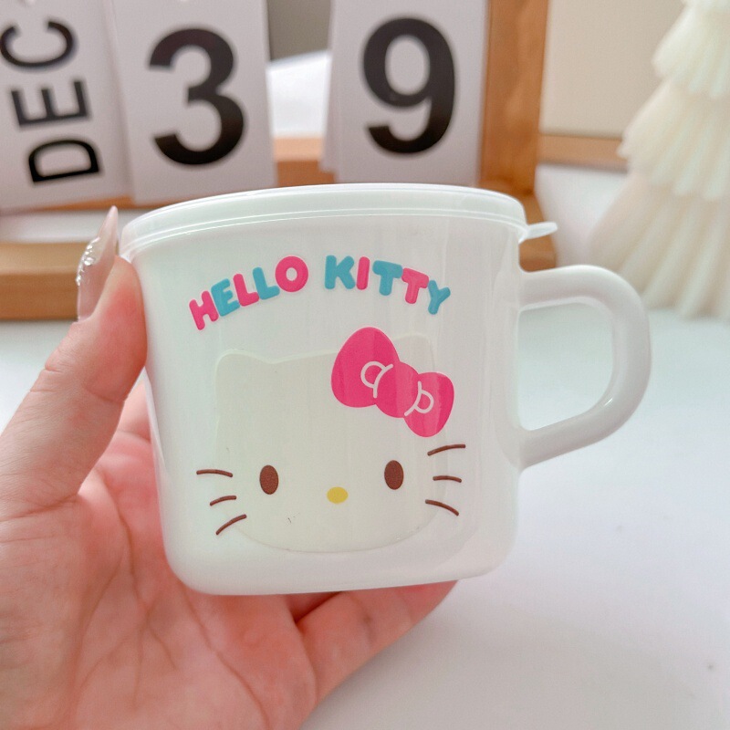 子供用ハンドルウォーターカップ幼稚園飲料水カップステッチ蓋付きマカロン漫画ミルクドリンクカップ|undefined