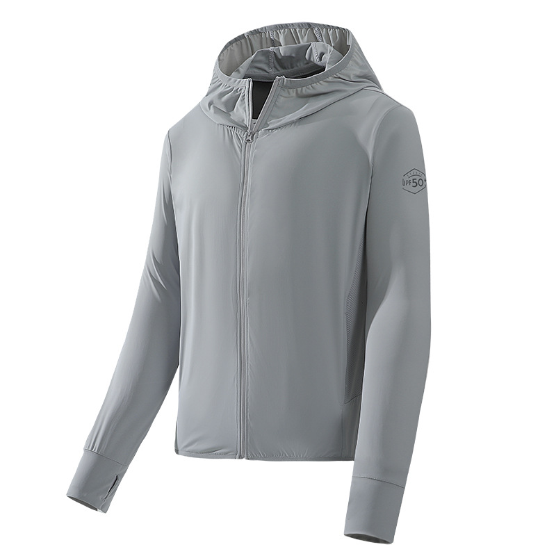 Verano nuevos hombres y mujeres ropa de seda de hielo pareja elástica misma piel ropa al aire libre transpirable montañismo ropa chaqueta lote