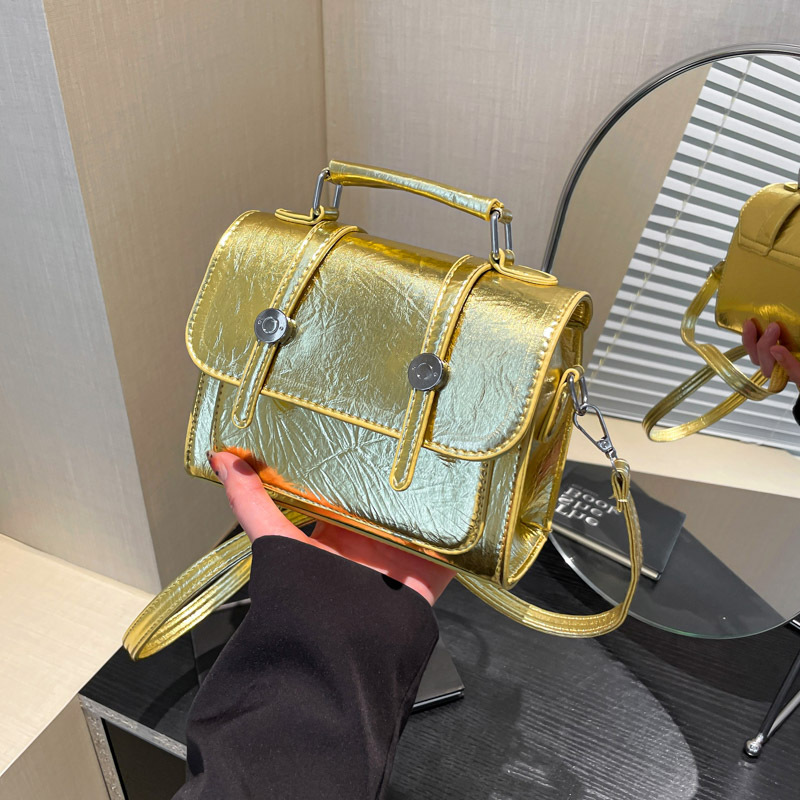 Temperamento simple y moderno bolso coreano 2025 primavera nuevo bolso bandolera ins colorido pequeño bolso cuadrado marea