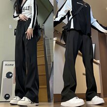 休闲冲锋裤男女情侣垂感潮流宽松大码休闲百搭防水防风裤子