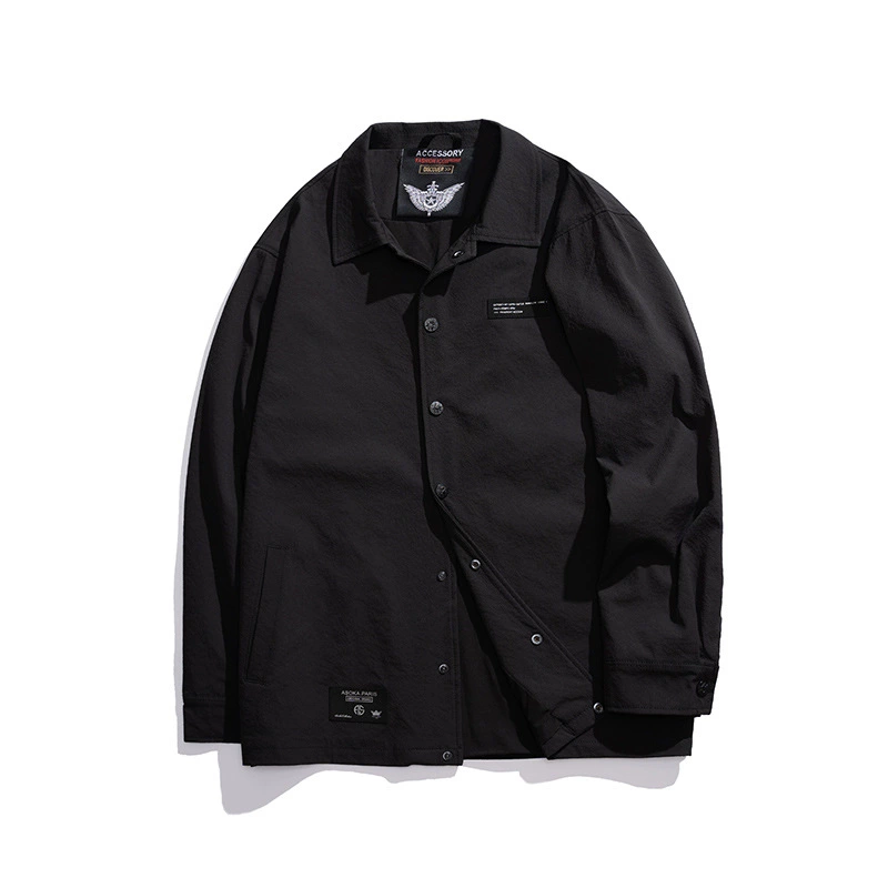 Осенняя свободная куртка (плюс сайз), 1XL–7XL, черная