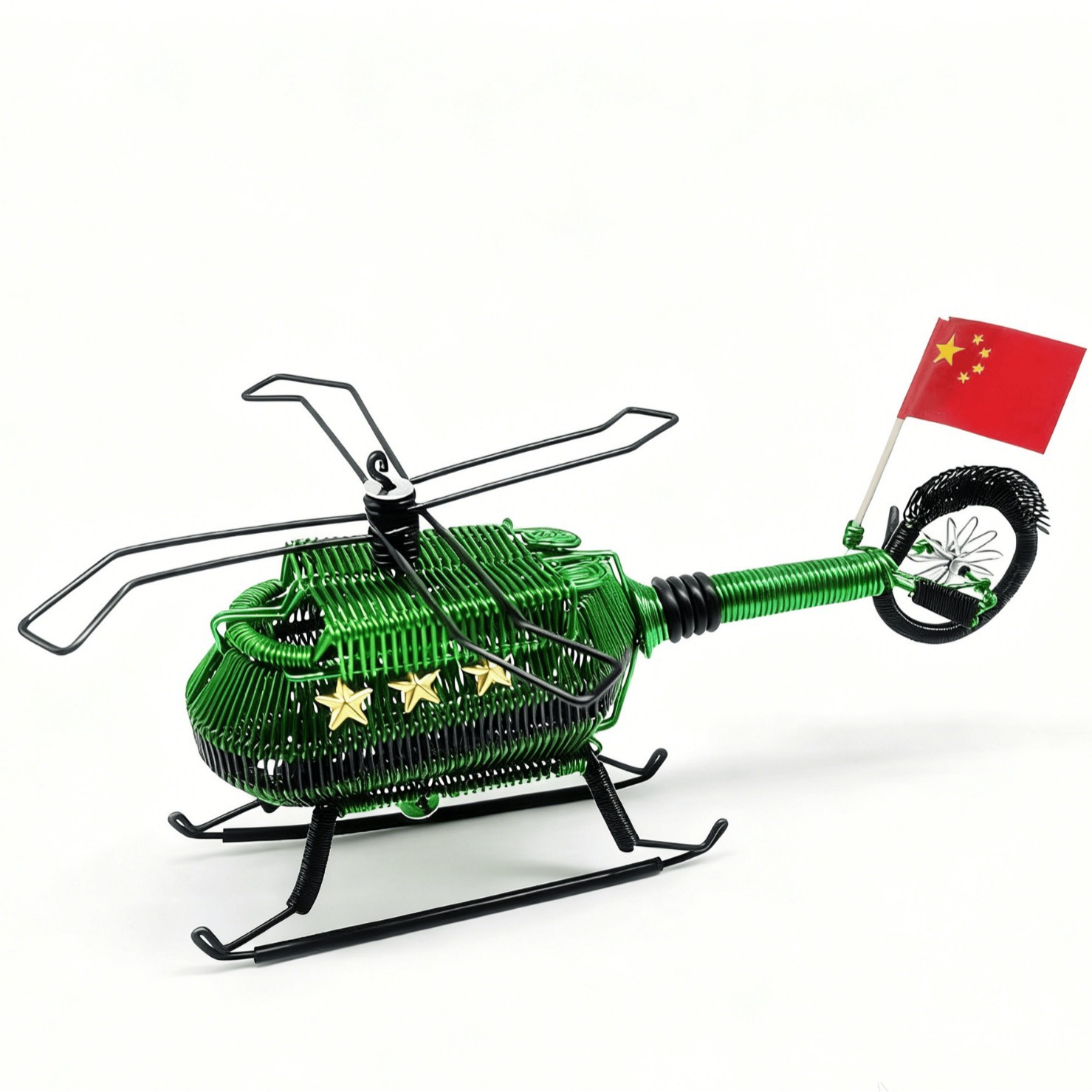 Temple Fair Helicopter Oxidation Creative Weaving DIY Children's Toy Weaving Aluminum Wire Wholesale First-hand Source