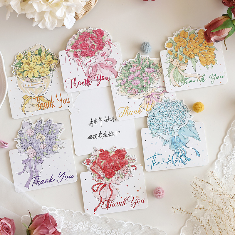 Mother's Day Women's Day Flower Name Greeting Card Valentine's Day Thanksgiving Universal Teacher's Day Flower Shop Blessing Card Message Wholesale Mother's Day Women's Day Flower Name Greeting Card Valentine's Day Thanksgiving Universal Teacher's Day Flower Shop Blessing Card Message Wholesale