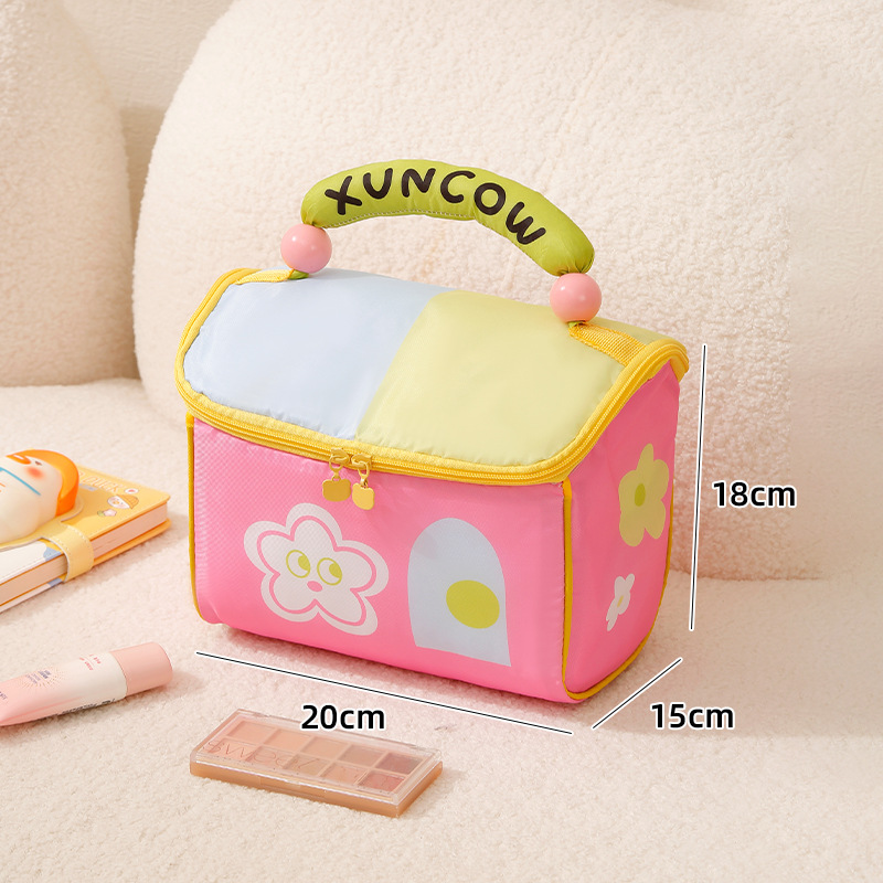 Red and blue cover powder body thermal bag