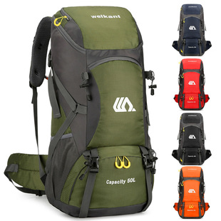 Weikani New Cross-Border Outdoor Sports Backpack Mountaineering Bag 50L Men's and Women's Hiking Camping Style Bag Travel Backpack