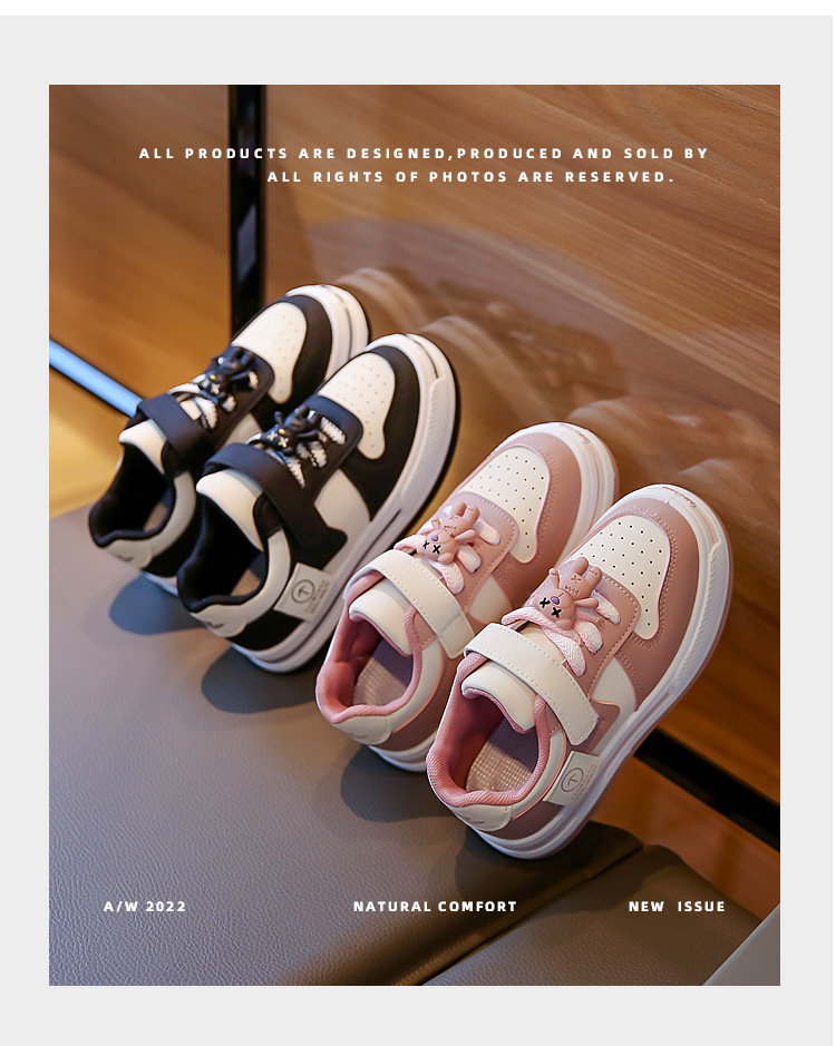 2023 Scarpe da cricket per bambini di inizio autunno Scarpe singole traspiranti basse bianche e nere per ragazzi e ragazze antiscivolo_voghion.com