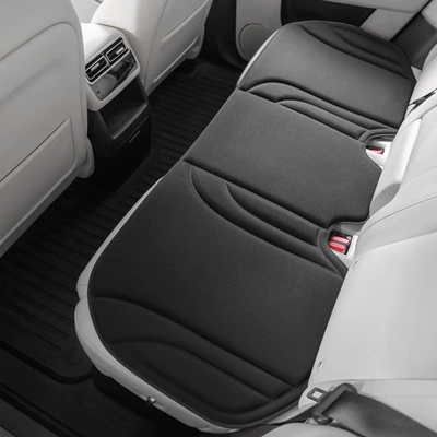 car seat cushion, warm in | Four Seasons Pad - one-piece-molding-rear-single-piece-classic-black-one-piece