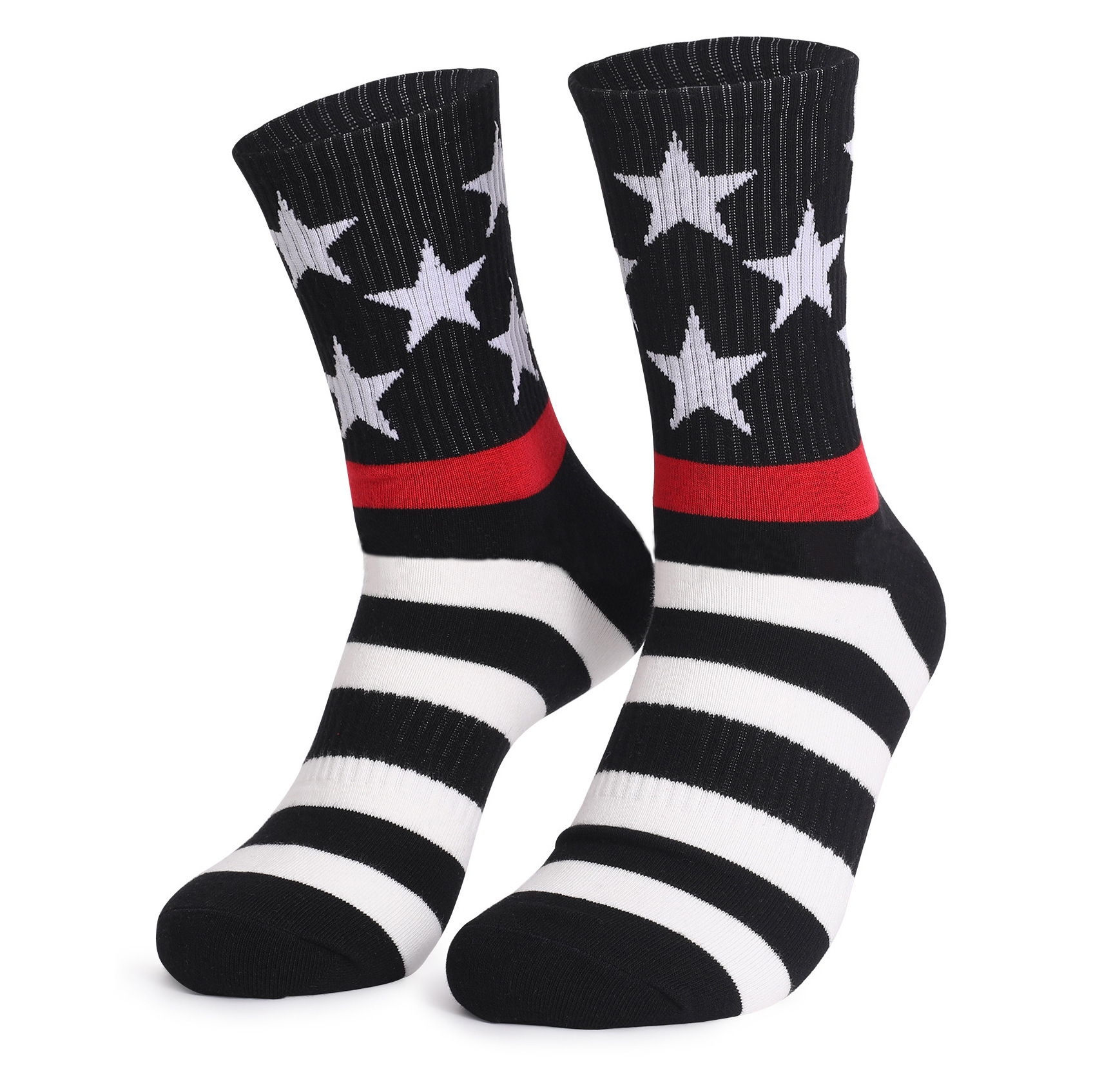 Comercio exterior ropa interior ropa de dormir calcetines divertidos para hombres día de la independencia regalos novedades