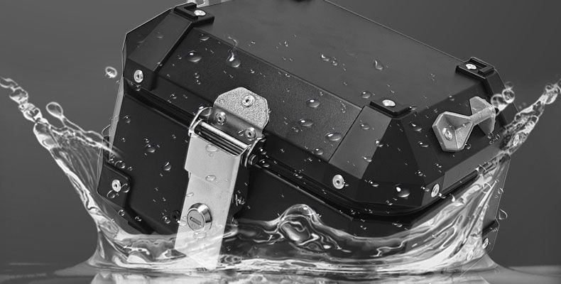 Electric vehicle mini 581013 ultra-thick 15L aluminum alloy tail box for motorcycle, small size