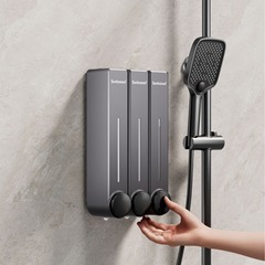 ホテルのホテルの石鹸の液体器の壁掛け式の手洗いの液体は壁の器のトイレのシャンプーの入浴剤を掛けて瓶の箱を分けます。