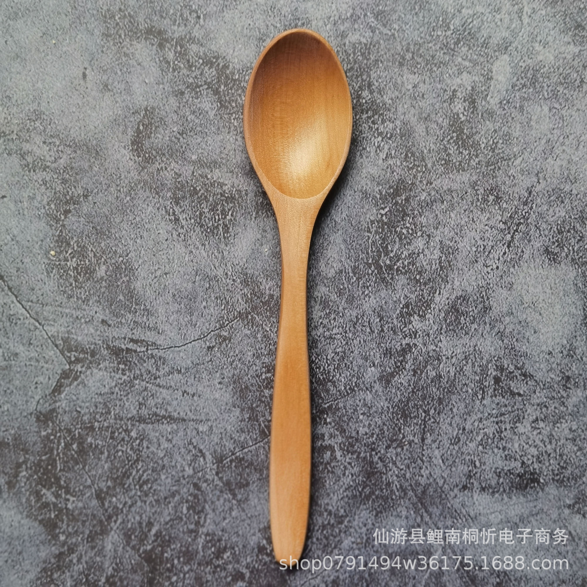 무선 연꽃나무 물결 모양 손잡이 스푼